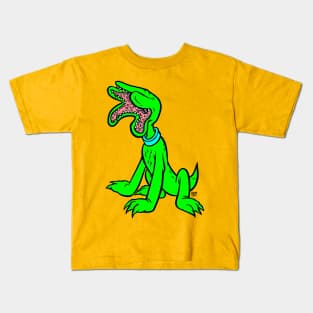 PLUTO THE DEMADOG (GREEN) Kids T-Shirt